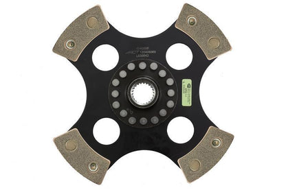 ACT Solid 4 Puck Clutch Disc | 2003-2015 Mitsubishi Evo 8/9/X, 2010-2012 Hyundai Genesis Coupe 2.0T, and 2004-2011 Mazda RX-8 (4240008)