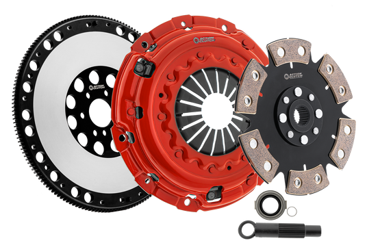 Action Clutch Stage 4 Clutch Kit (1MD) for Honda Accord 2003-2012 2.4L (K24A4) Includes Lightened Flywheel (ACR-0597)