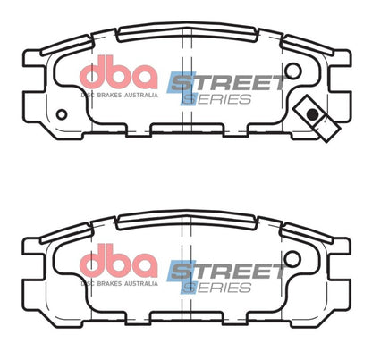 DBA Rear Street Series Brake Pads | Subaru Impreza (93-98) (DB1186SS)