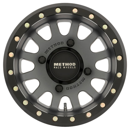 Method Wheels MR401 Titanium - Matte Black Ring | 15x7" +13mm | 4x156mm Wheel