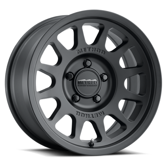 (set of 4) Method MR703 Matte Black | 17x8.5" +25mm | 5x5in Wheel