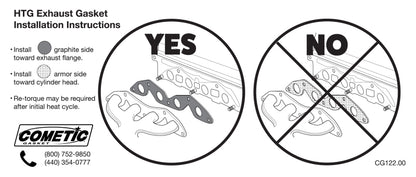 Cometic Gen1 Small Block V8 Exhaust Mani Gasket | Chevy 87-96 (C15190HTG)