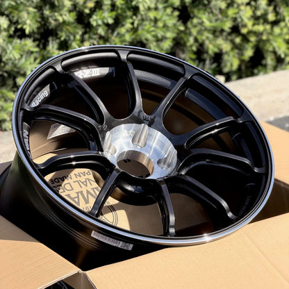 Advan RZIII 18x10 +35 5x114.3 Black Gun Metallic & Diamond Cut (SET) - WheelFlip