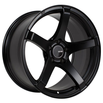 (set of 4) Enkei Kojin Matte Black | 18x8" +45mm | 5x100mm Wheels