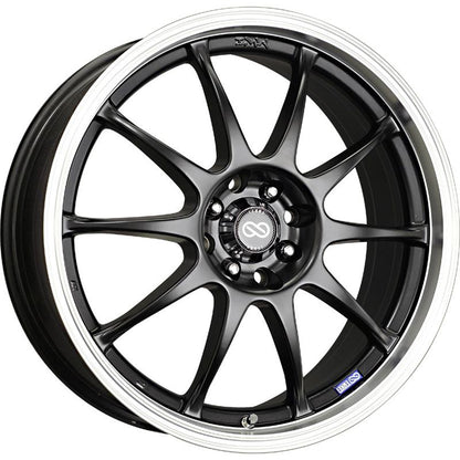 Enkei J10 Matte Black | 17x7" +42mm | 4x100/108mm Wheel