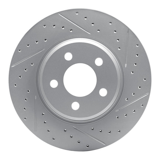 DFC Front Right D&S Geoperf Rotor: Dodge Charger (21-25)