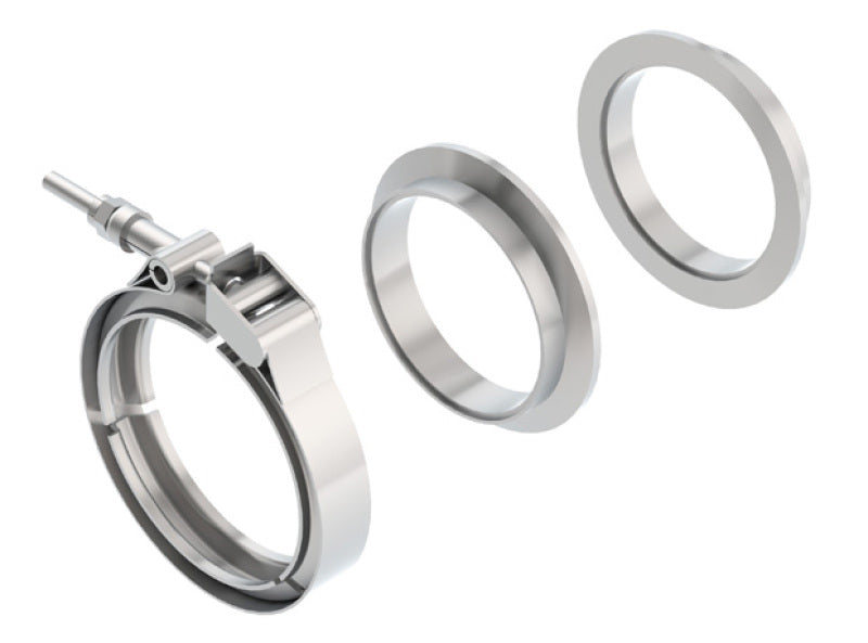 Borla SS 3in V-Band Clamp w/ Flanges | Universal (18009)
