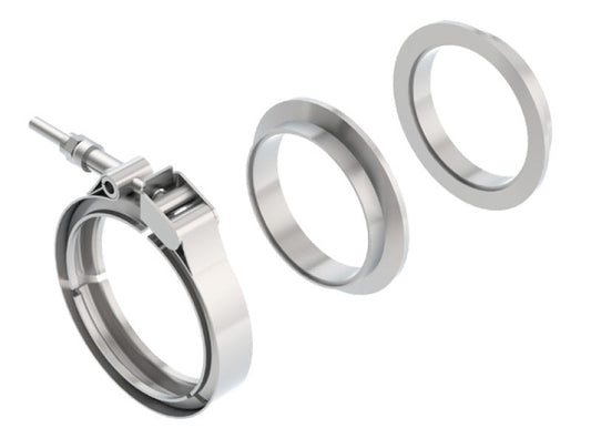 Borla SS 3in V-Band Clamp w/ Flanges | Universal (18009)