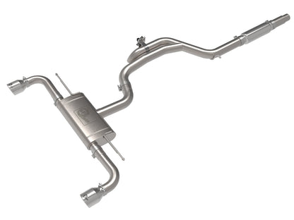 aFe Gemini XV 3-2.5in SS Cat-Back Exhaust w/ Cut-Out Tips | VW MK8 (22-23) (49-36451-P)