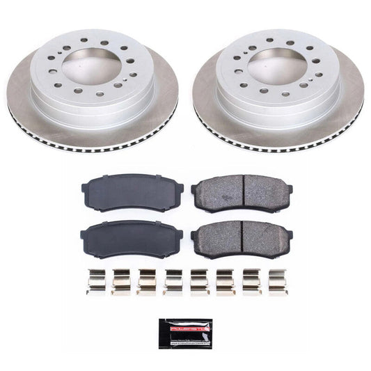 PowerStop 01-07 Toyota Sequoia Rear Semi-Coated Rotor Kit (SC2405)