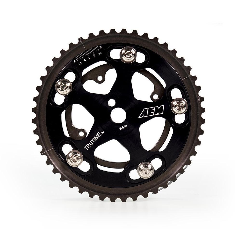 AEM TRU-TIME Adjustable Cam Gear | 1990-1999 1G / 2G DSM 4G63 (23-830BK)