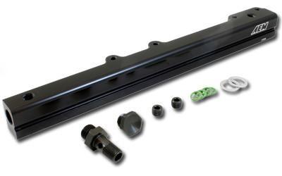 AEM High Volume Fuel Rail | Honda Civic 1996-2000 D16 (25-109BK)