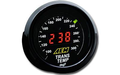 AEM Digital Oil/Water/Trans Temperature Gauges 100-300 F (30-4402)
