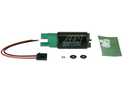 AEM E85 High Flow In-Tank Fuel Pump - 340LPH (65mm, Inline Inlet) (50-1220)