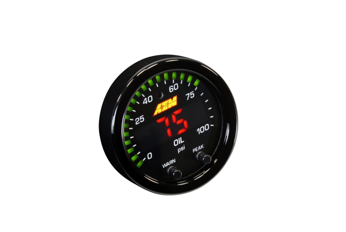 AEM Gauges X-Series Fuel/Oil Pressure Gauge (30-0301)