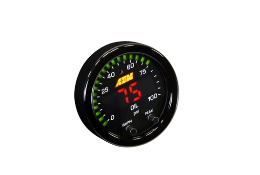 AEM Gauges X-Series Fuel/Oil Pressure Gauge (30-0301)