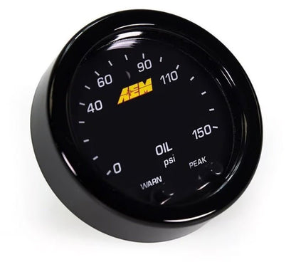 AEM X-Series 0-150 Oil Pressure Gauge Kit - 10 Bar (30-0307)