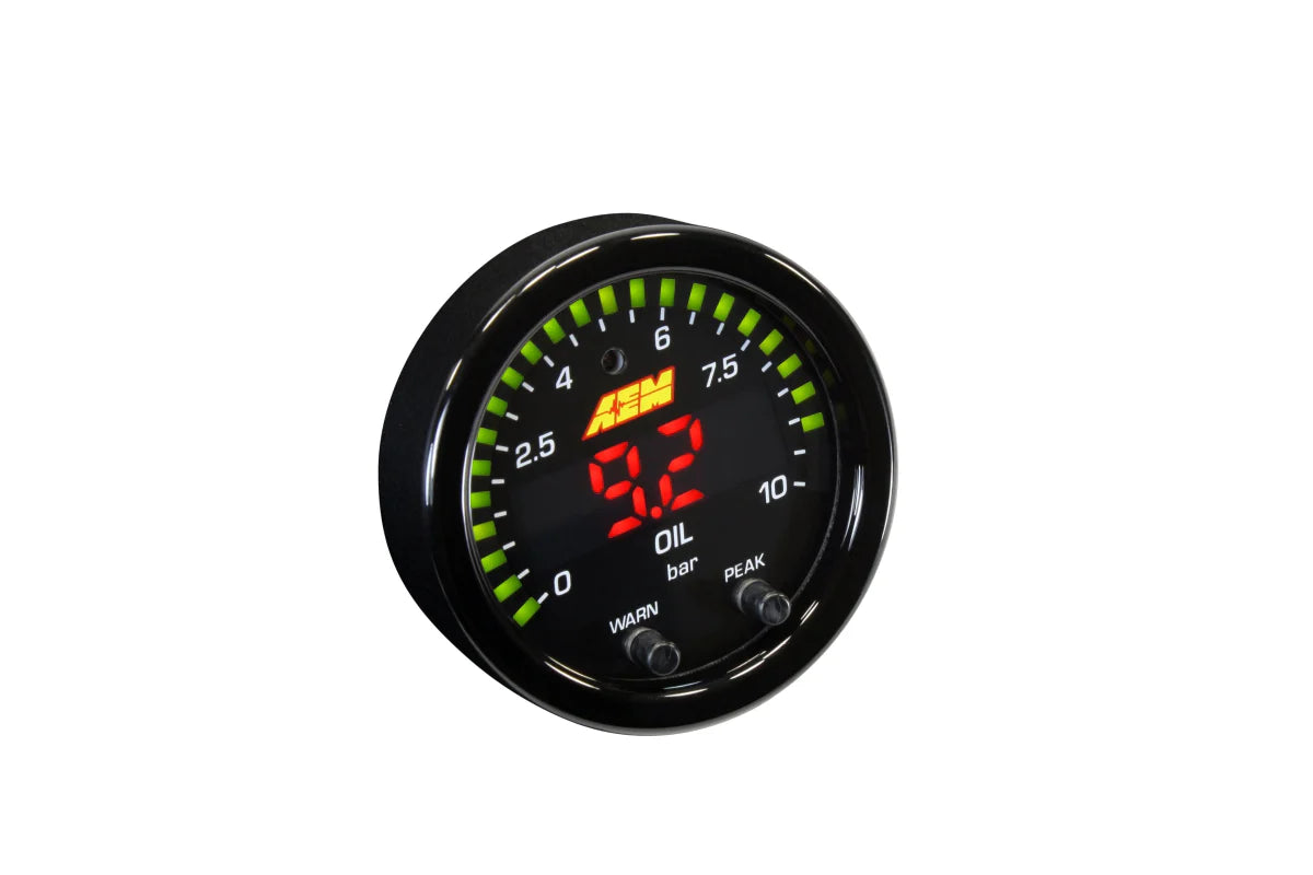 AEM X-Series 0-150 Oil Pressure Gauge Kit - 10 Bar (30-0307)