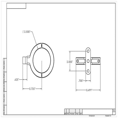 Aeromotive 2 1/2in Billet Bracket (11703)