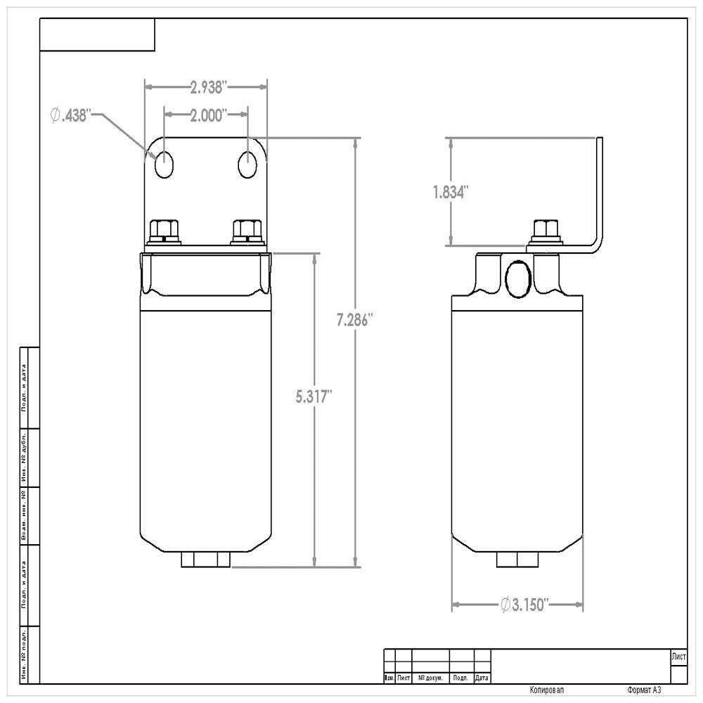 Aeromotive Replacement 10 Micron Element for Canister Filters (12608)