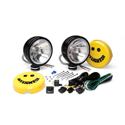 KC Hilites For 6 Daylighter Halogen Pair Pack Spread Beam Pattern 100W Black 234