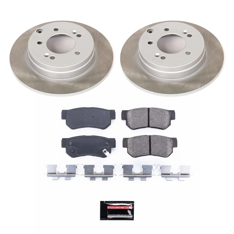 PowerStop 06-08 Hyundai Sonata Rear Semi-Coated Rotor Kit (SC5211)