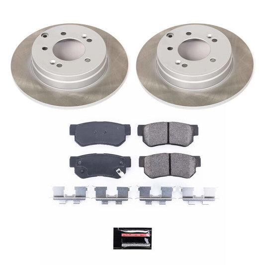 PowerStop 06-08 Hyundai Sonata Rear Semi-Coated Rotor Kit (SC5211)