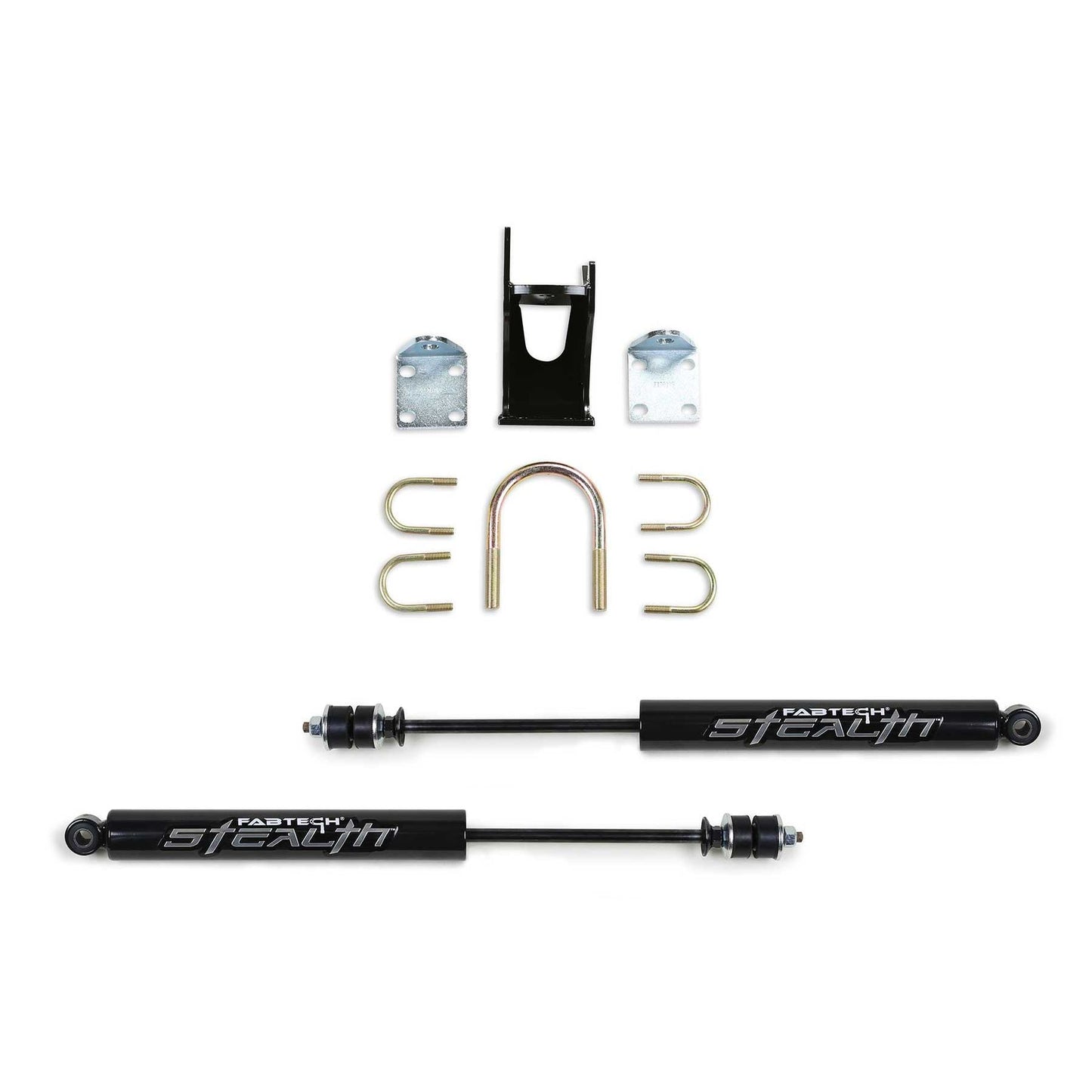 Fabtech Dual Stealth Steering Stabilizer Kit | Ford F250/350 4WD (05-21) (FTS8046)