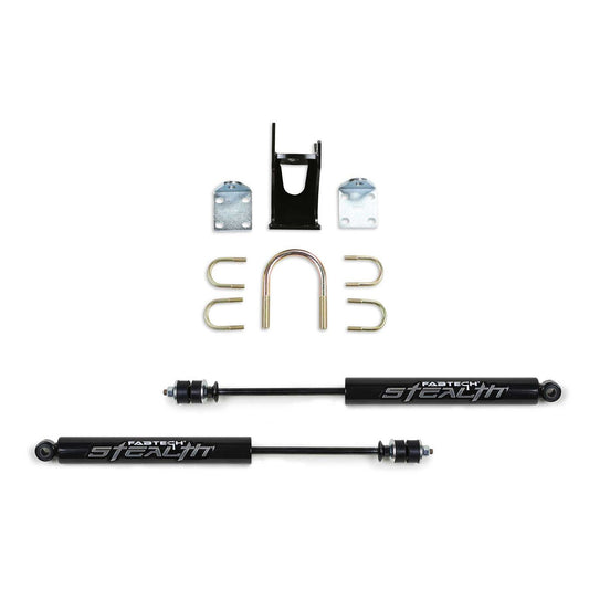 Fabtech Dual Stealth Steering Stabilizer Kit | Ford F250/350 4WD (05-21) (FTS8046)