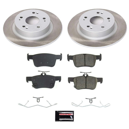 PowerStop 18-22 Honda Accord Rear Semi-Coated Rotor Kit (SC8063)