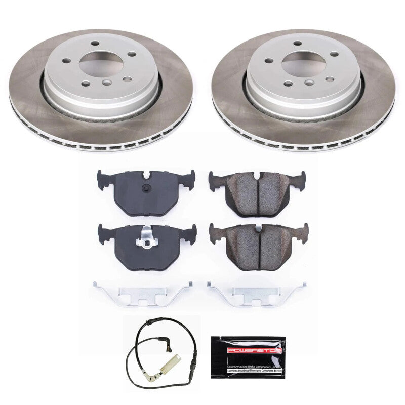 PowerStop 04-07 BMW 530i Rear Semi-Coated Rotor Kit (SC5361)