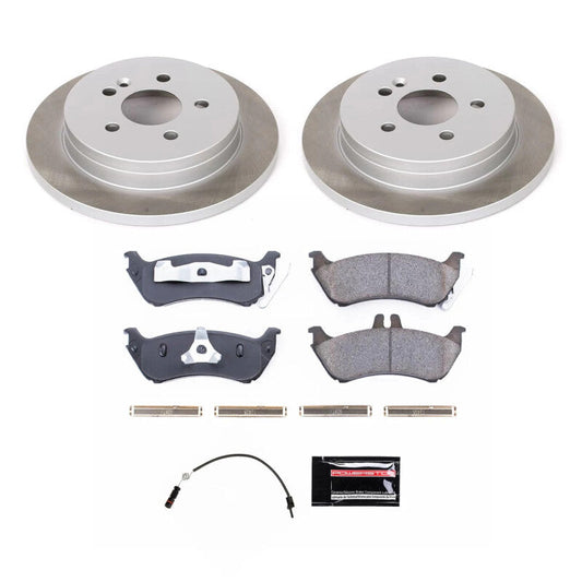 PowerStop 1999 Mercedes-Benz ML430 Rear Semi-Coated Rotor Kit (SC866)