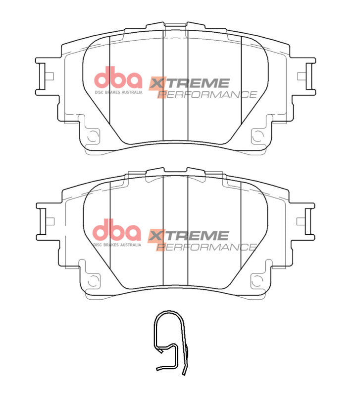 DBA Rear XP Performance Brake Pads | Toyota Corolla Hatchback (20-22) (DB15044XP)