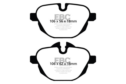 EBC Brakes DP52047NDX Bluestuff NDX Full Race Brake Pads for 14-22 I8 X3 X4