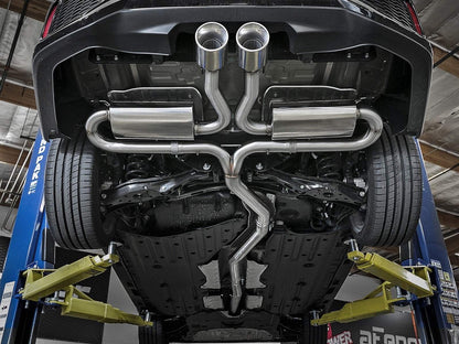 aFe Takeda 3" to 2-1/2" 304SS Cat-Back Exhaust | 2017-2021 Honda Civic Si Sedan (49-36621)