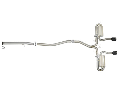 aFe Takeda 3" to 2-1/2" 304SS Cat-Back Exhaust | 2017-2021 Honda Civic Si Sedan (49-36621)
