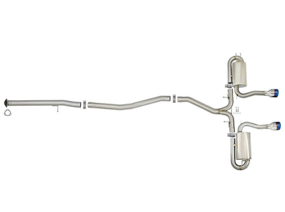 aFe Takeda 3" to 2-1/2" 304SS Cat-Back Exhaust | 2017-2021 Honda Civic Si Sedan (49-36621)