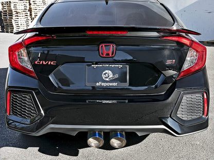 aFe Takeda 3" to 2-1/2" 304SS Cat-Back Exhaust | 2017-2021 Honda Civic Si Sedan (49-36621)
