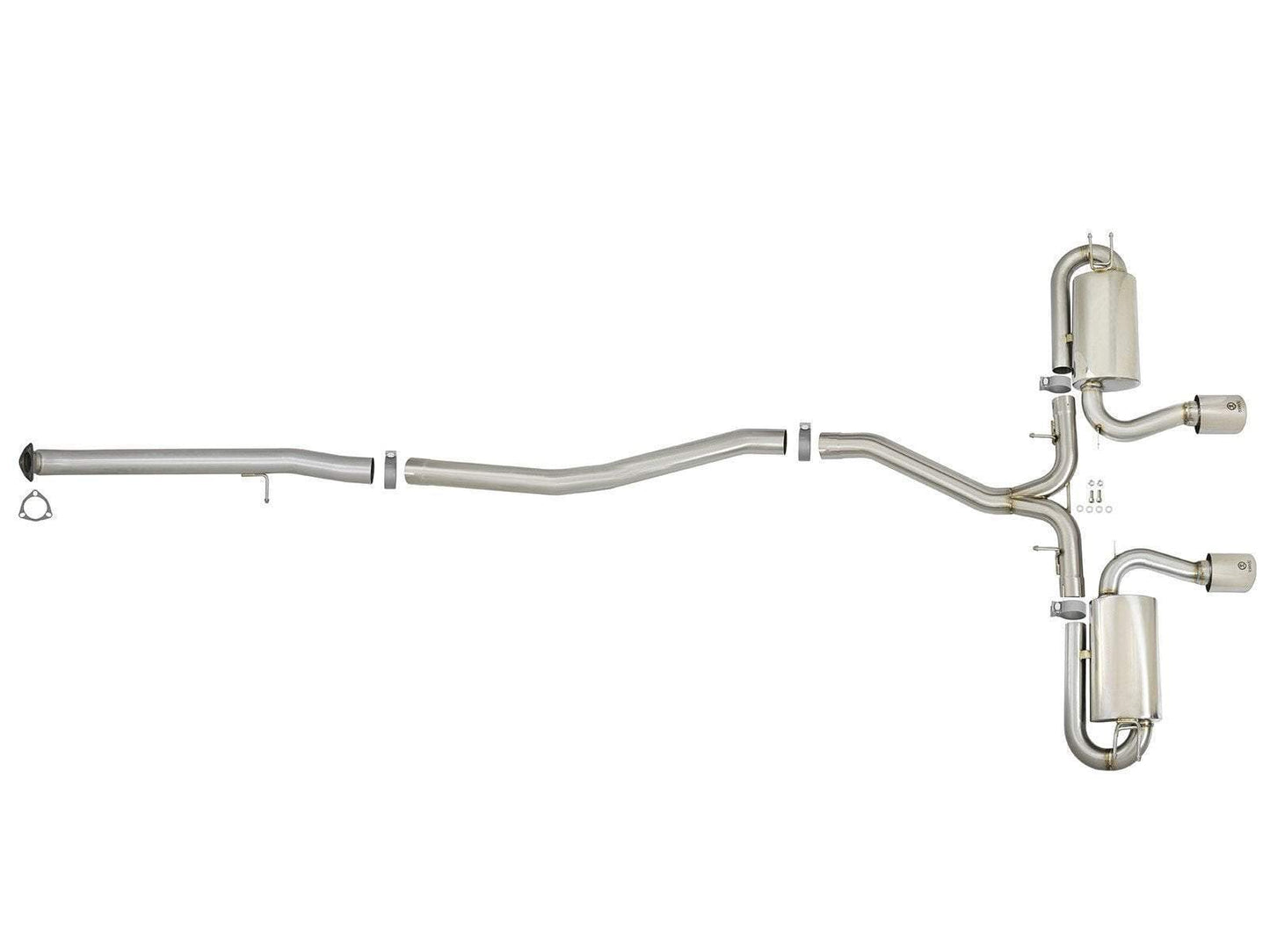 aFe Takeda 3" to 2-1/2" 304SS Cat-Back Exhaust | 2017-2021 Honda Civic Si Coupe (49-36618)