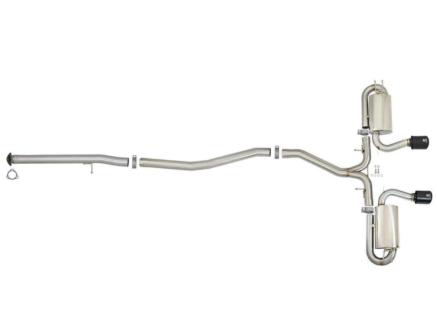 aFe Takeda 3" to 2-1/2" 304SS Cat-Back Exhaust | 2017-2021 Honda Civic Si Coupe (49-36618)