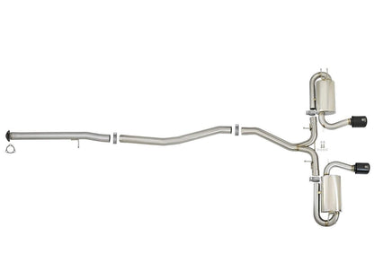 aFe Takeda 3" to 2-1/2" 304SS Cat-Back Exhaust | 2017-2021 Honda Civic Si Coupe (49-36618)