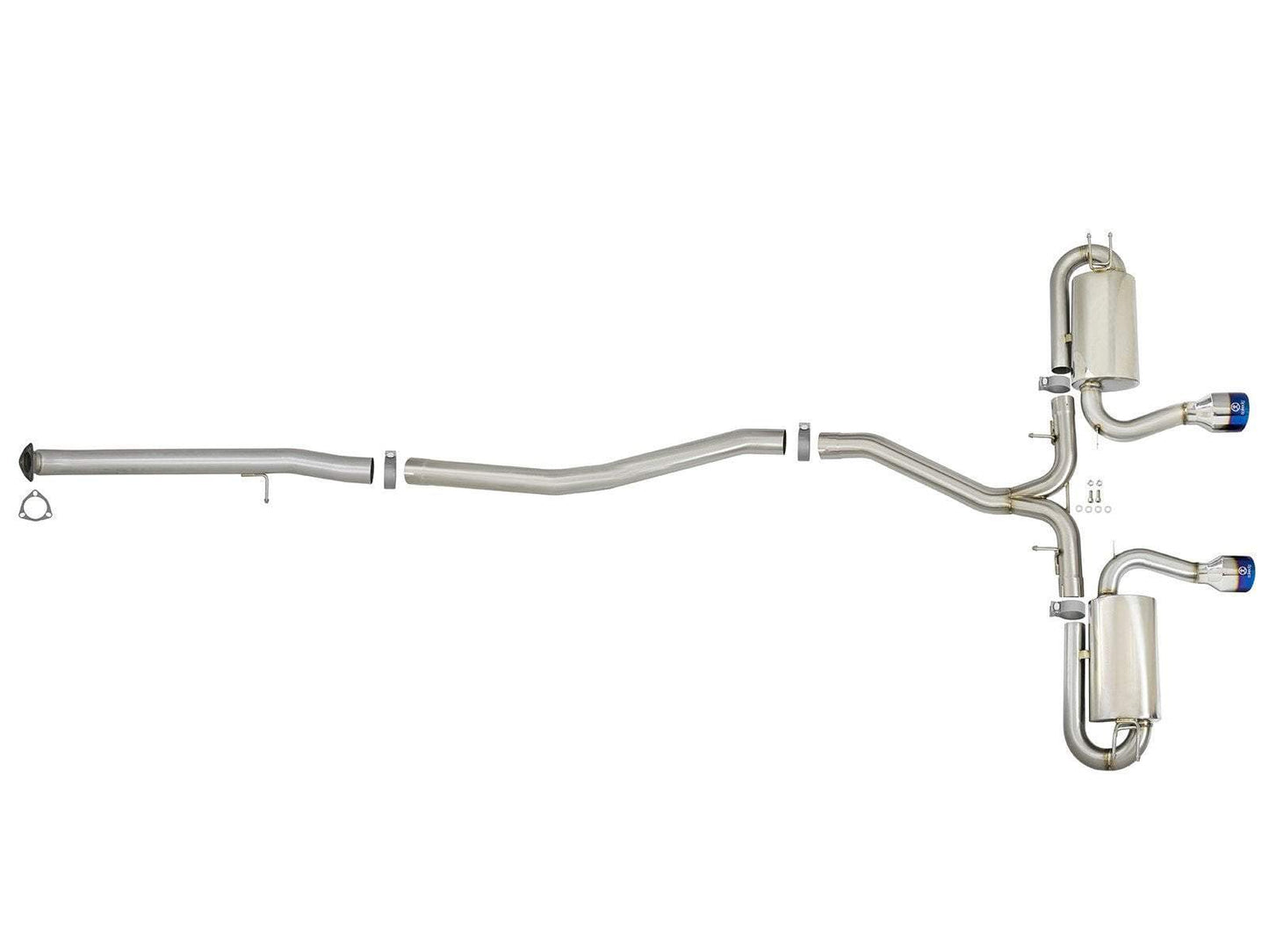 aFe Takeda 3" to 2-1/2" 304SS Cat-Back Exhaust | 2017-2021 Honda Civic Si Coupe (49-36618)