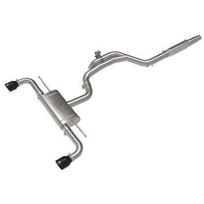aFe Power Gemini XV 3" to 2.5" Stainless Steel Cat-Back Exhaust | 2022-2023 Volkswagen GTI MK8 (49-36451)