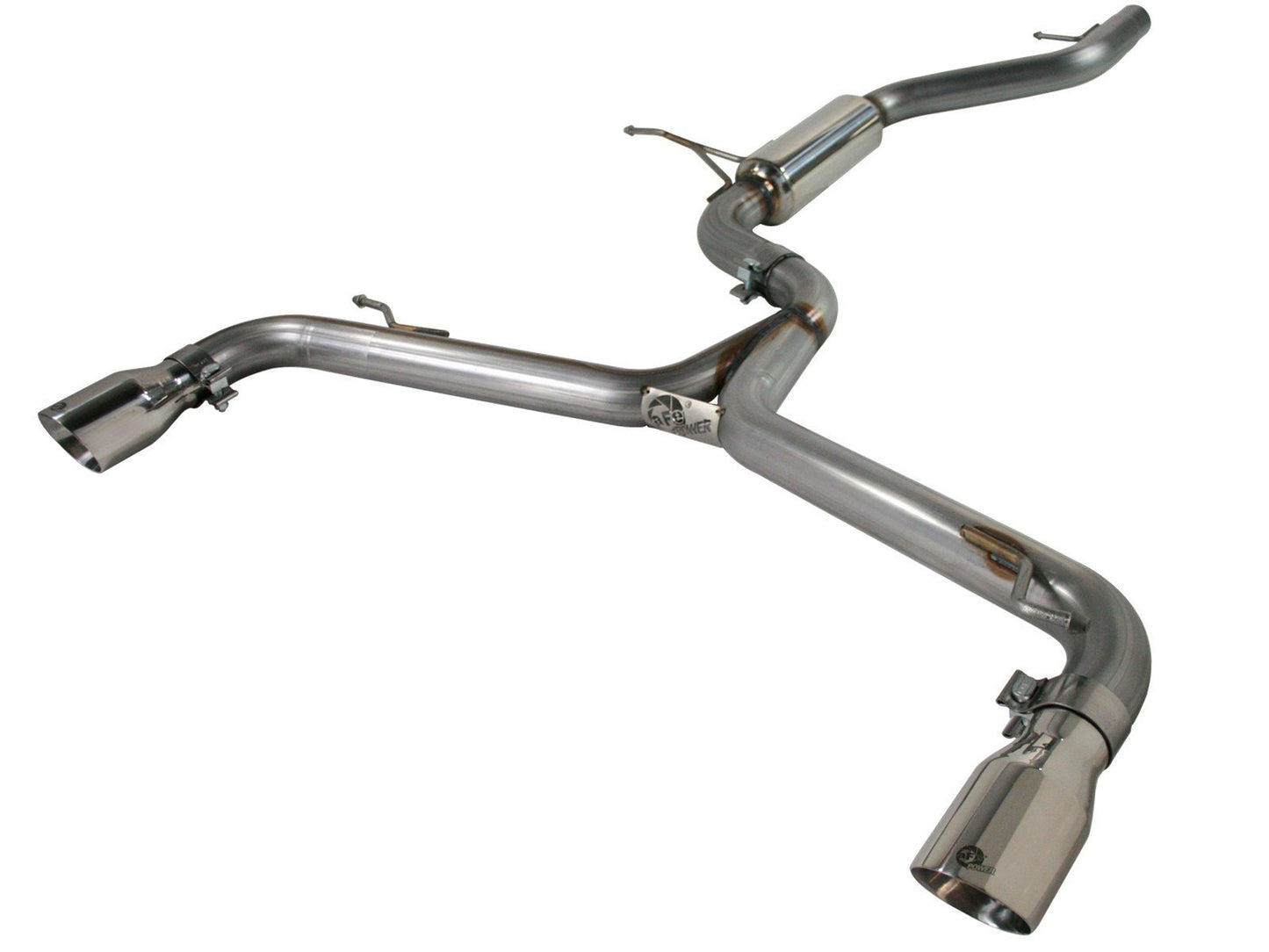 2010-2014 VW GTI L4-2.0L (t) MKVI 409SS Cat-Back w/ Polished Tips by aFe Power (49-46405)