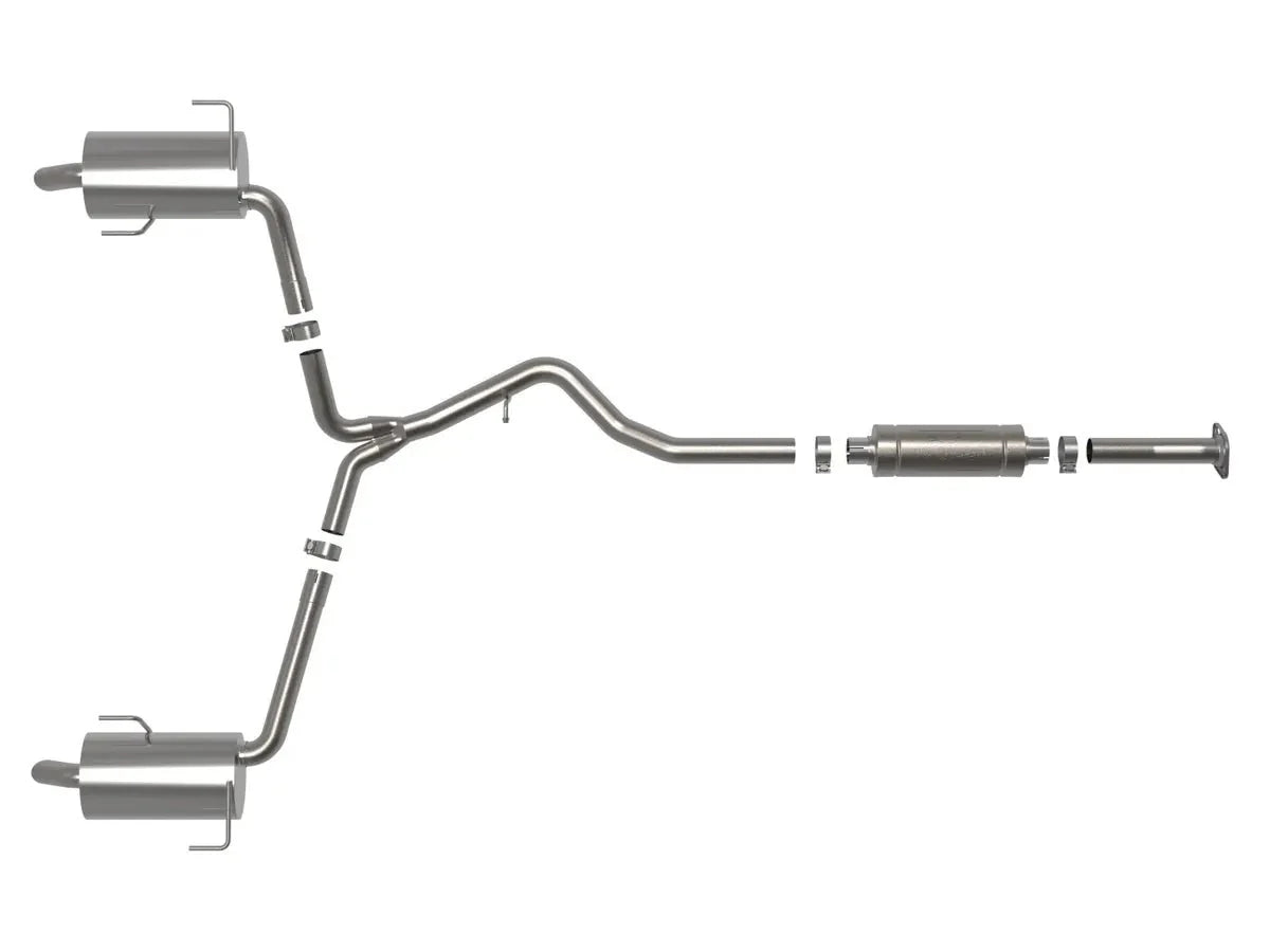 aFe Power Takeda 2-1/2 IN to 2-1/4 IN 304 Stainless Steel Cat-Back Exhaust System 2020-2024 Outback w/ 2.4L Turbo Engine