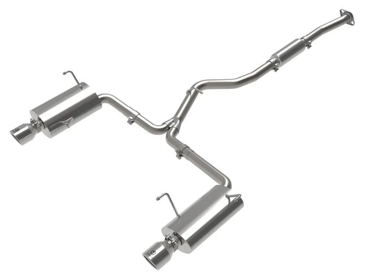 aFe Power Takeda 2-1/2 IN to 2-1/4 IN 304 Stainless Steel Cat-Back Exhaust System w/ Polished Tips 2014-2018 Forester w/ 2.0L Turbo Engine