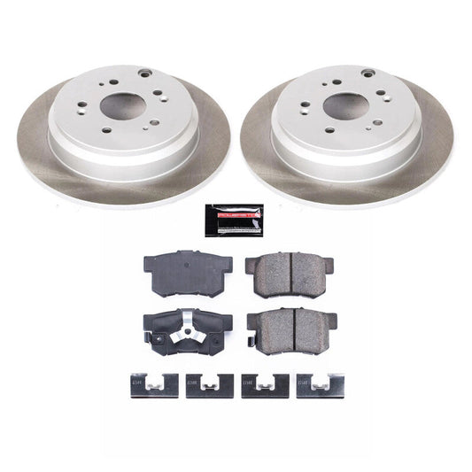 PowerStop 05-16 Honda CR-V Rear Semi-Coated Rotor Kit (SC206)