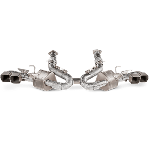 Akrapovic 2020 Chevrolet Corvette Stingray (C8) OPF/GPF Slip-On Line (Titanium) w/ Titanium Tips
