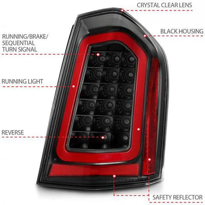 Anzo LED Tail Lights | 2011-2014 Chrysler 300 (321343)