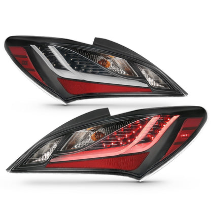 Anzo Tail Lights - Black Housing / Smoked Lens | 2010-2013 Hyundai Genesis Coupe (321347)